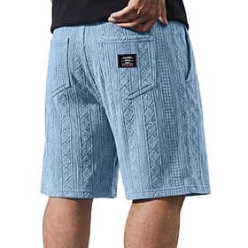 Men's Shorts Summer Shorts Casual Shorts Jacquard Pocket Plain Comfort Breathable Knee Length Casual Outdoor Beach Vacation Fashion Khaki Black Inelastic