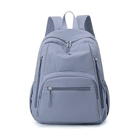 Wasserdichter Damen-Polyesterrucksack, verschiedene Farben, großes Fassungsvermögen mit mehreren Fächern, verstellbare Träger, ideal für die Oberstufe Studente