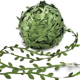 269ft Leaf Ribbon, Artificial Vines Leaf String Trim Ribbon - for Baby Shower, Jungle Wild Botanical Greenery, Spring Wedding  Home Party Decorations, Balloon