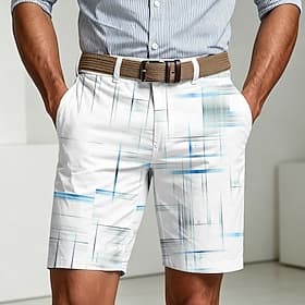 Homme Dégradé Ligne Art abstrait Bermuda Short décontracté Short de Golf Taille Moyenne Vêtement décontracté de travaile Quotidien Travail Vacances à la Plage thumbnail 2