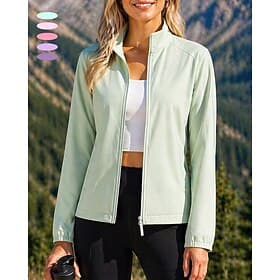 Women's Windbreaker Softshell Jacket Hiking Jacket Outdoor Sun Protection Quick Dry Lightweight Breathable Hiking Outfits Hiking Clothes Summer Spring Jacket C thumbnail 2