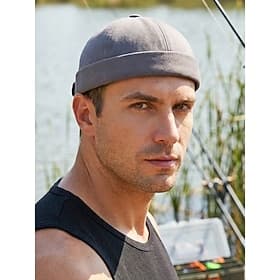 Bonnet en coton sans visière pour homme, bonnet ajustable multicolore idéal pour la pêche, les voyages et les loisirs au quotidien.