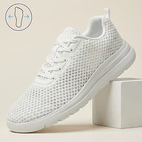 Homme ancien Occasionnel Quotidien Cuir PU Maille Confortable Antidérapant Souple À lacets Noir Blanche Été Printemps Toutes saisons