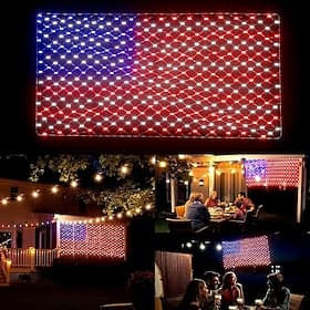 Guirlande lumineuse LED 24 V aux couleurs des drapeaux américains, allemands, français et anglais, idéale pour le 250e anniversaire des États-Unis, le 4 juille