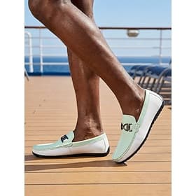 Men's Minimalist Casual Island  Cruise PU Leather Slip Resistant Slip-on White Blue Green Summer Spring All Seasons