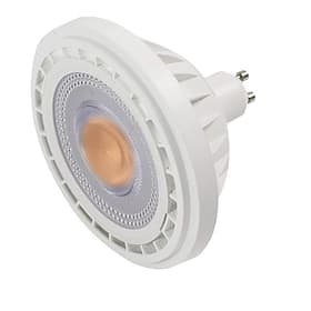 Ampoule spot réflecteur AR111, COB, angle de faisceau de 24°, 12 W (équivalent 100 W), 950 lumens, culot à vis G53/GU10, 12 V, non dimmable, 1 pièce