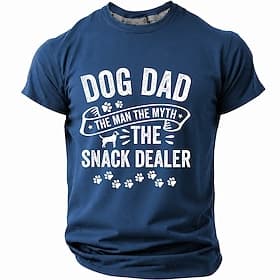 T-shirt humoristique pour amoureux des chiens, coupe slim, style décontracté, idéal pour les promenades avec son chien. Disponible en tailles S, M, L, XL, XXL