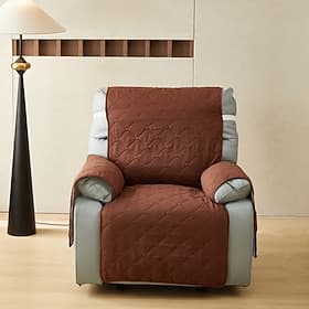 Housse de canapé/fauteuil longue tenue résistante, facile à nettoyer, adaptée aux animaux de compagnie, protection de canapé avec motif matelassé en losanges,