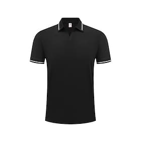 Men's Golf Polo Shirt Black Short Sleeve Top Golf Attire Clothes Outfits Wear Apparel