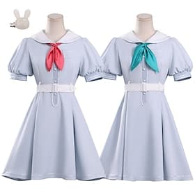 L'idole de Fantasy Academy Mignonne fille d'anime japonaise Écolière Robe Costume élégant Uniforme Cosplay Costumes de jeux vidéofor Adulte Femmes Halloween Ca