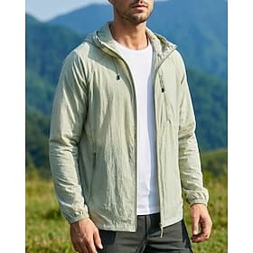 Homme Coupe-Vent Veste de randonnée Veste de protection UV Extérieur Imperméable Séchage Rapide Respirant Tenues de randonnée Vêtements de randonnée Été Printe