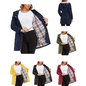 Homme Veste de pluie Imperméable Extérieur Imperméable Coupe-vent Tenues de randonnée Vêtements de randonnée Été Printemps Automne Top Travail Chasse Pêche Cou