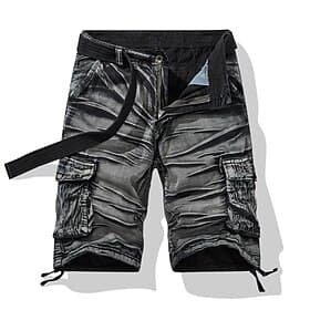 Homme taille confortable Pantalon cargo Shorts cargo Shorts Short décontracté Multi-poches Poche à Rabat Camouflage Longueur Genou Extérieur Vêtements de rue T