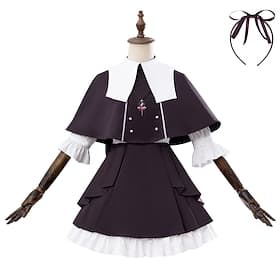 Série de romans policiers fantastiques Mignonne fille d'anime japonaise Héroïne mystérieuse X Manga Robe Robe Elégante Costumes de Cosplay Halloween Carnaval P