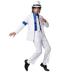 Star de la pop des années 80 Chanteur Tenues Costume élégant Icônes de la musique et de la scène Cosplay for Garçons Enfant Halloween Carnaval Semaine du livre thumbnail 4