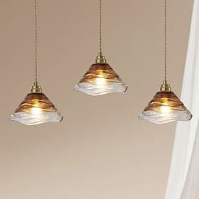 20 cm Design Unique Suspension Verre Métal Électroplaqué Moderne 110-120V 220-240V
