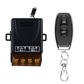 Interrupteur de télécommande sans fil 12 V CC, 24 V, 36 V ou 48 V CC, relais haute puissance 1 canal 30 A, kit émetteur-récepteur RF 433 MHz pour moteur, pompe