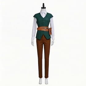 Set Rétro Vintage Médiéval Renaissance Blouse / Chemise Pantalon Veste avec accessoires Manches longues Fée Ranger Déguisement Femmes Halloween Carnaval Foire