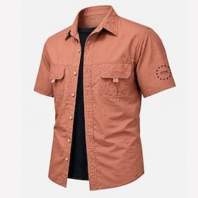 4th of July 2026 250th Men's American US Flag 1776 Shirt Summer Shirt Button Up Shirt Short Sleeve Patriotic Daily Outdoor Holiday Summer Spring Turndown 3D Pr thumbnail 2