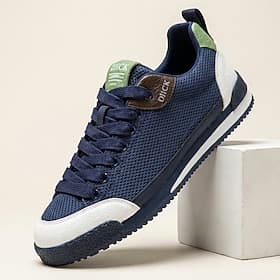 Homme ancien Occasionnel Quotidien Cuir PU Tissage Volant Confortable Antidérapant Durable À lacets A enfiler Blanche Marron / Bleu Noir Été Printemps Automne