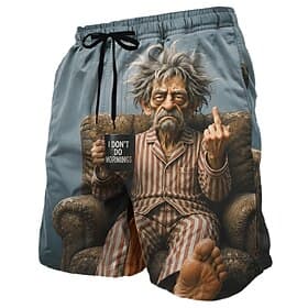 Homme Animal Bétail Maillots de bain Maillots de bain shorts de bain Shorts de Surf Taille Moyenne Drôle Quotidien Extérieur Poches Latérales doublure en maill