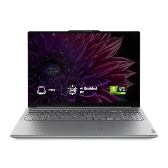 Lenovo Yoga Pro 9 Intel, 40.64cms - Core Ultra, Laptop - Ultra 9 - SSD - Win 11 Home | 83DNCTR1WW-PF54NQRG
