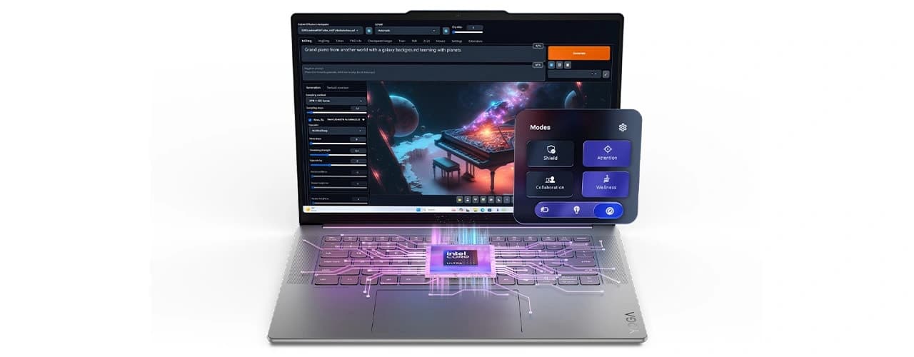 Lenovo Yoga Slim 7 15" - Ultra 7, 32GB RAM, 1TB SSD, Luna Grey - Laptop - Intel® Core™ Ultra 7 258V - 1 TB SSD - 32 GB RAM - 15 in | 83HMXA08IN
