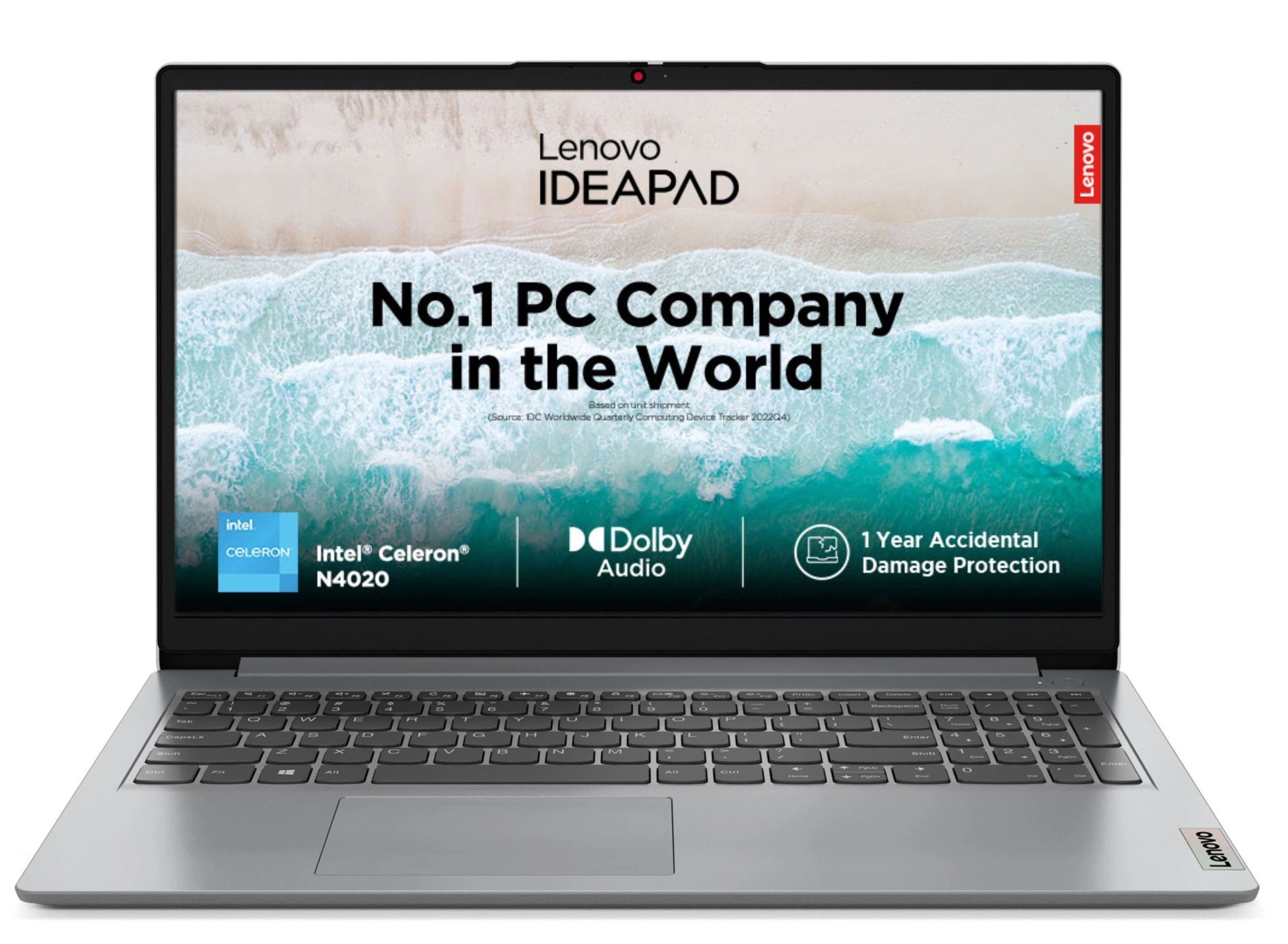 Lenovo IdeaPad 1 - Intel Celeron, 8 GB RAM, 256 SSD, Cloud Grey - Laptop - Intel® Celeron® N4020 - 256 GB SSD - 8 GB RAM | 82V7XA10IN