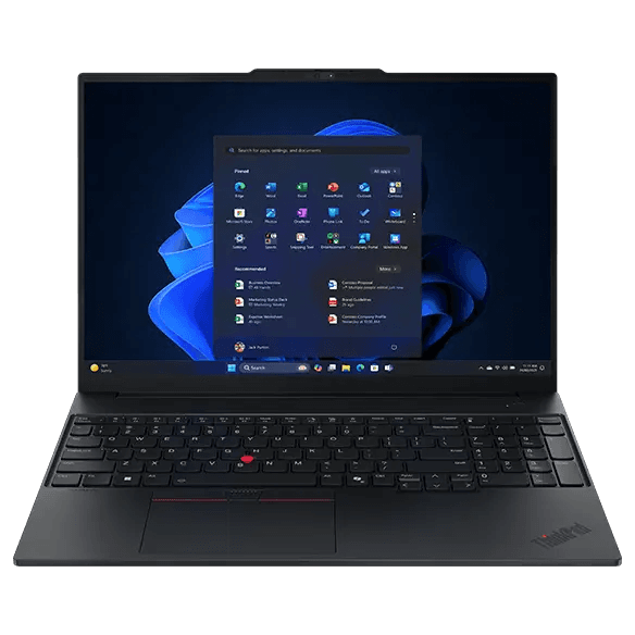 Lenovo ThinkPad E16, Eclipse Black - Business Laptop - Intel® Core™ Ultra 5 225H - 512 GB SSD - 16 GB RAM - Windows 11 Home | 21SSS1HS00
