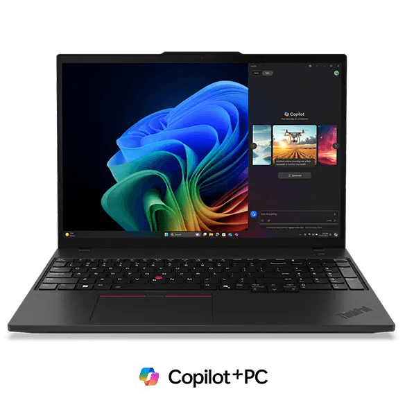 Lenovo ThinkPad T16 Copilot+ PC, Black - Business Laptop - AMD Ryzen™ AI 7 PRO 350 - 512 GB SSD - 32 GB RAM - Windows 11 Pro | 21QQS1J600
