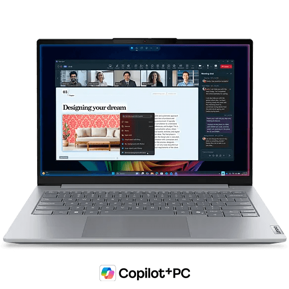 Lenovo ThinkBook 14 Gen 9 Copilot+ PC, Arctic Grey - Laptop - Intel® Core™ Ultra 5 332 - 512 GB SSD - 16 GB RAM - 35.56cms | 21UXCTO1WWIN1