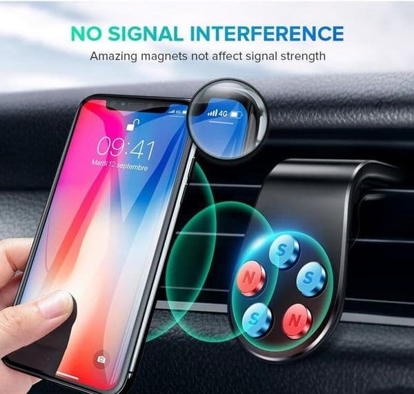 Universal Magnetic Car Phone Holder Clip Type Car Mount In Air Vent Navigation Bracket With 640g Big Load Capacity