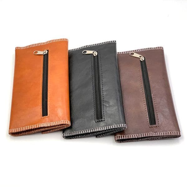 Portable PU Leather Tobacco Pouch Multicolor Dry Herb Storage Bag Smoke Tobacco Holder Wallet Purse Smoking Accessories