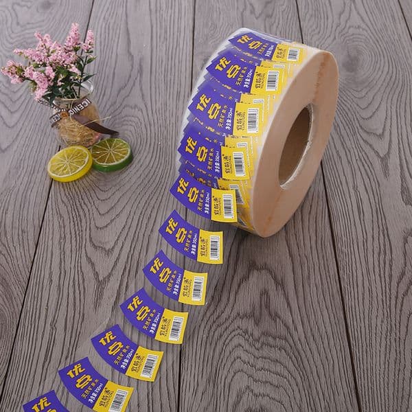Custom printing double sides window transparent clear BOPP labels stickers translucent waterproof car parinted sticker by roll colorful