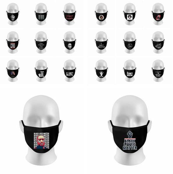 I Cant Breathe Mask Protest Face Cover Facemask Cloth Black Mask Washable BLM Black Lives Matter cotton mask LJJK2219