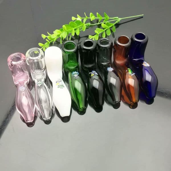 Smoking pipes Ball Glass Oil Burner Pipe Smoking Bowl Water Hookahs Bongs Colorful curved glass with labeled pipe