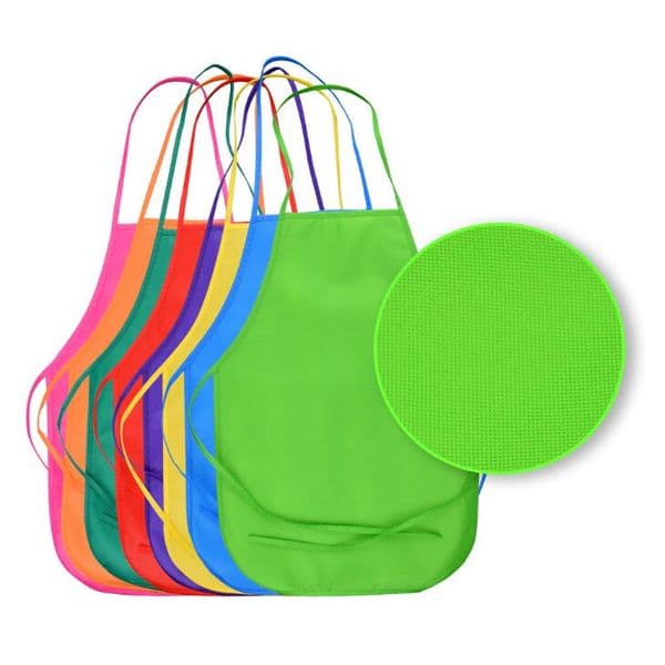 Kids Artists Fabric Aprons Kitchen Classroom Art Painting Activity Open Back Sleeveless Art Craft Smock Apron LX2390