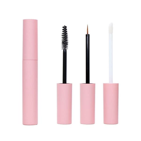 10ML Empty Lip Gloss Tubes Pink Plastic Cosmetic Container Refillable DIY Mascara Eyeliner Eyelash Liquid Tube WB2433