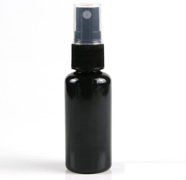 Black Refillable Fine Mist Spray Bottle Perfume Sprayer Bottle Cosmetic Atomizers PET Spray Bottles Pump