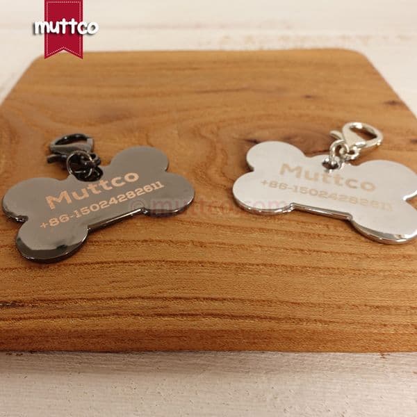Free shipping laster engrave dog bone pet id tag engrave pet name 2 kinds smooth surface