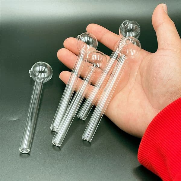 clear glass Oil burner Oil Burner Glass Tube Oil Burning Pipe glass pipes water pipes ZCGLASS087