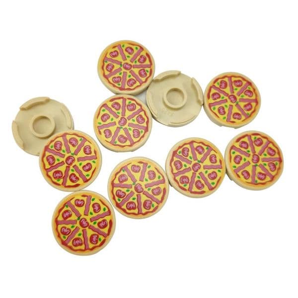 For Locking City Pizza Food 10pcs Accessories Building Blocks Model Educational Gifts Compatible Toys For Children Citys Bricks yxlgOQ
