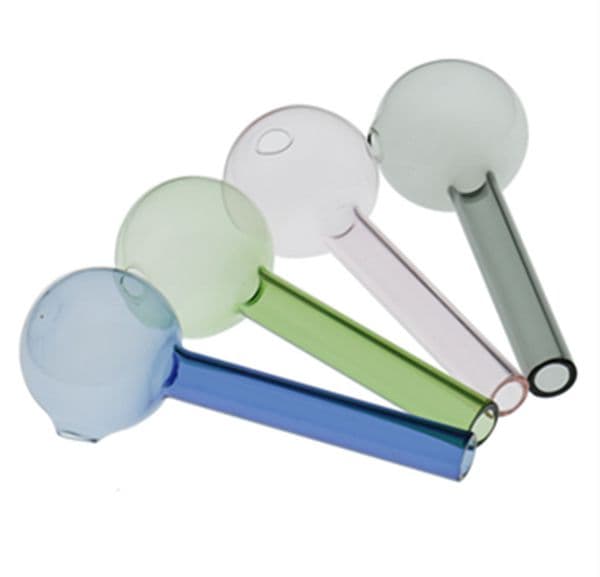 Short Colorful Glass Burner Pipe Glass Oil Burner Pipe Great Tube Glass Pipes Mini Smoking Handle Pipes