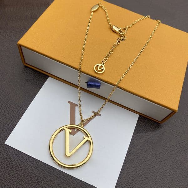 Fashion Brand Designer Gold Necklace Classics Style Necklace Fashion Letter Design for Man Woman Top Quality with box