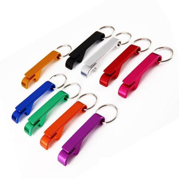 2020 Portable Aluminum Alloy Stainless Steel Keychain Beer Bottle opener with keyChain 2-in-1 Design for Party Gift Multifunction Tool