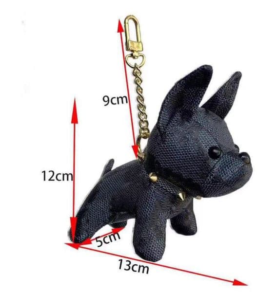 Fashion Designer Keychain Men Women Bag Cartoon Animal Accessories French Fighting Dog Cute Lover Luxury Keychains Car Key Chains Bullfight Cattle 7 Color