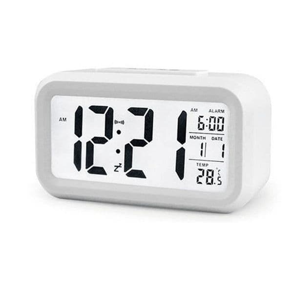 2022 new Smart Sensor Nightlight Digital Alarm Clock with Temperature Thermometer Calendar Silent Desk Table Clocks watc