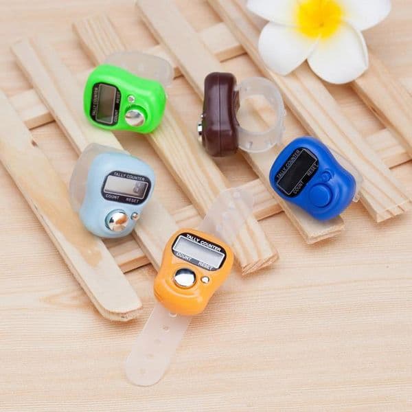 wholesale 200 X Mini Digital Electronic Muslim Finger Ring Tally Counter Tasbeeh Tasbih Golf &Temple