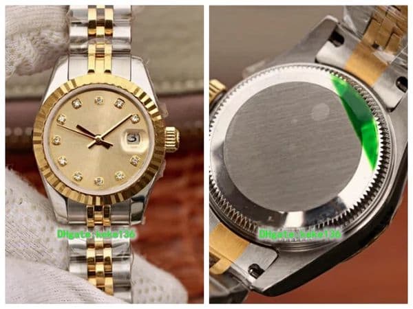 Super Version Ladies Wristwatches 279173 28mm Yellow Gold & Steel Diamond jubilee bracelet ETA 2836 Movement Mechanical Automatic Women's Watch Watches