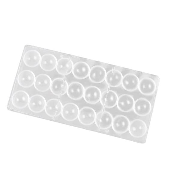 2021 24 Hole DIY Half Ball Chocolate Maker mold Clear Hard Polycarbonate PC Semi Round Ball Candy small cake mould pastry tools